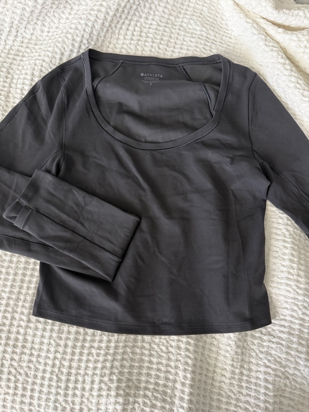 Athleta Transcend Long Sleeve Scoop Neck Top